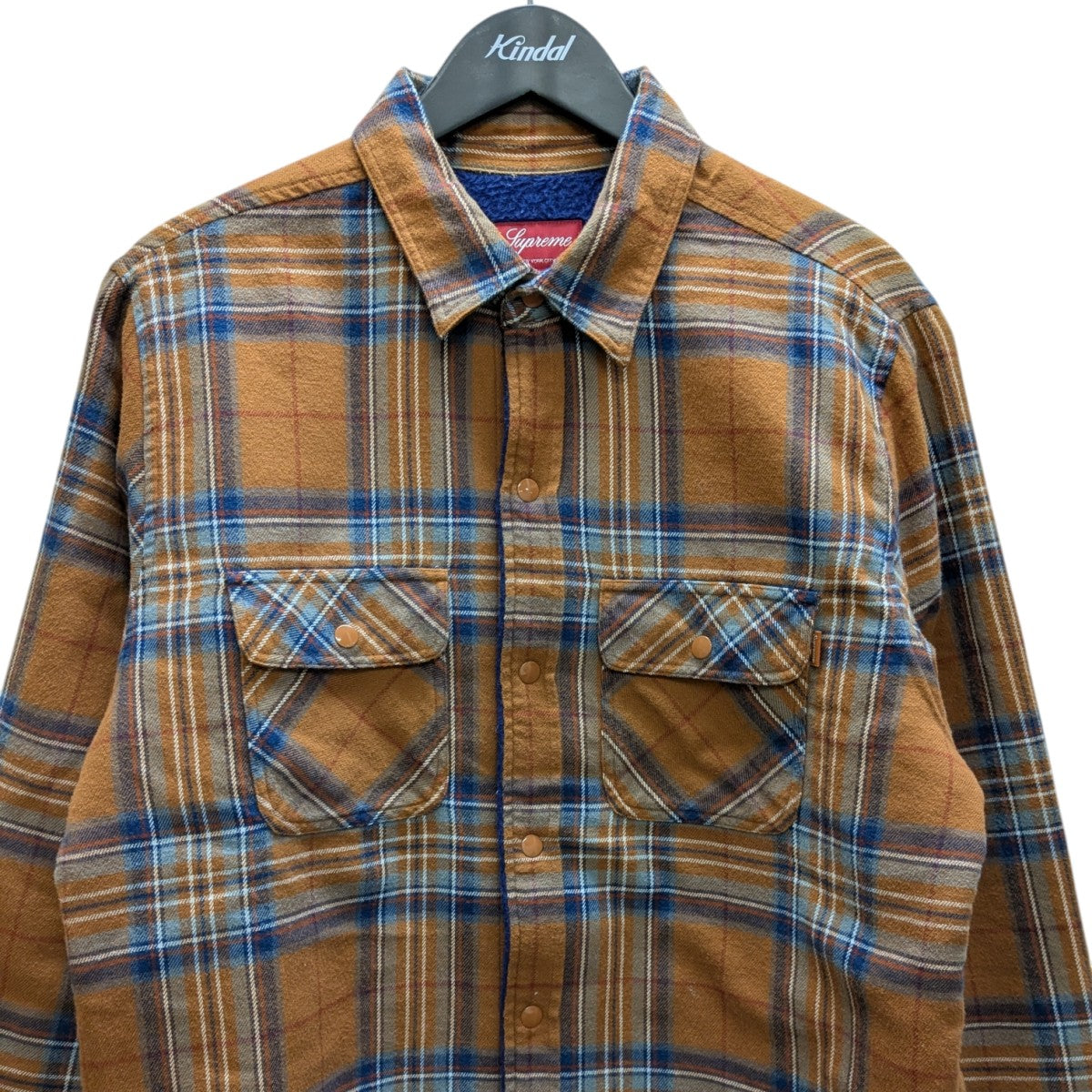 21ss Supreme シュプリーム Plaid Crewneck Brown SS21 Supreme Plaid Crewneck - チェック クルーネック (Supreme