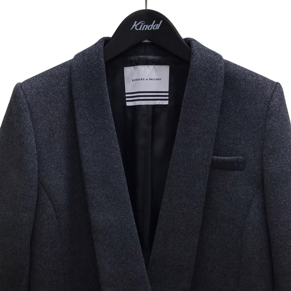 BORDERS AT BALCONY(ボーダーズアットバルコニー) SHAWL COLLAR MELTON