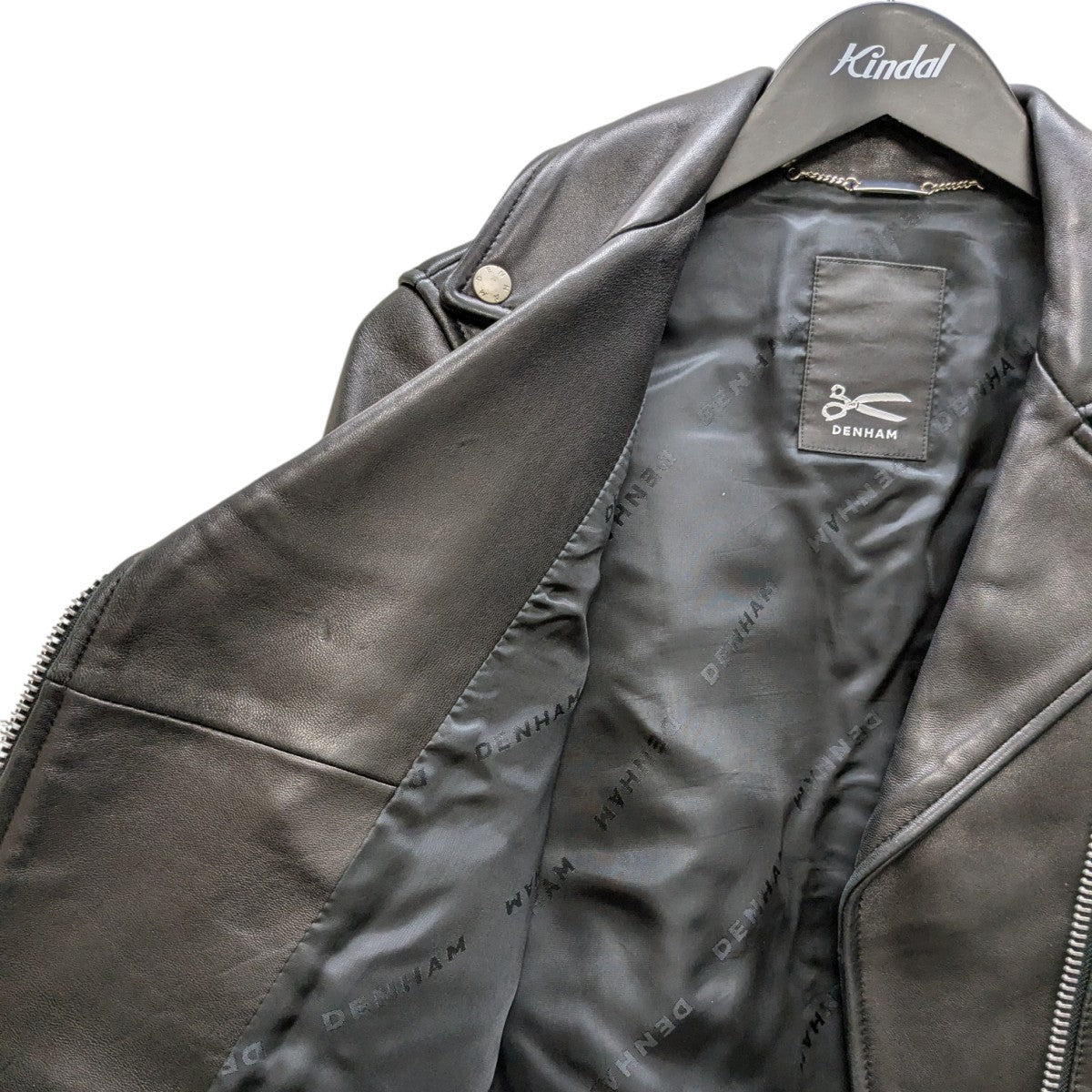 Denham(デンハム) ダブルライダースジャケット 1110111 ブラック