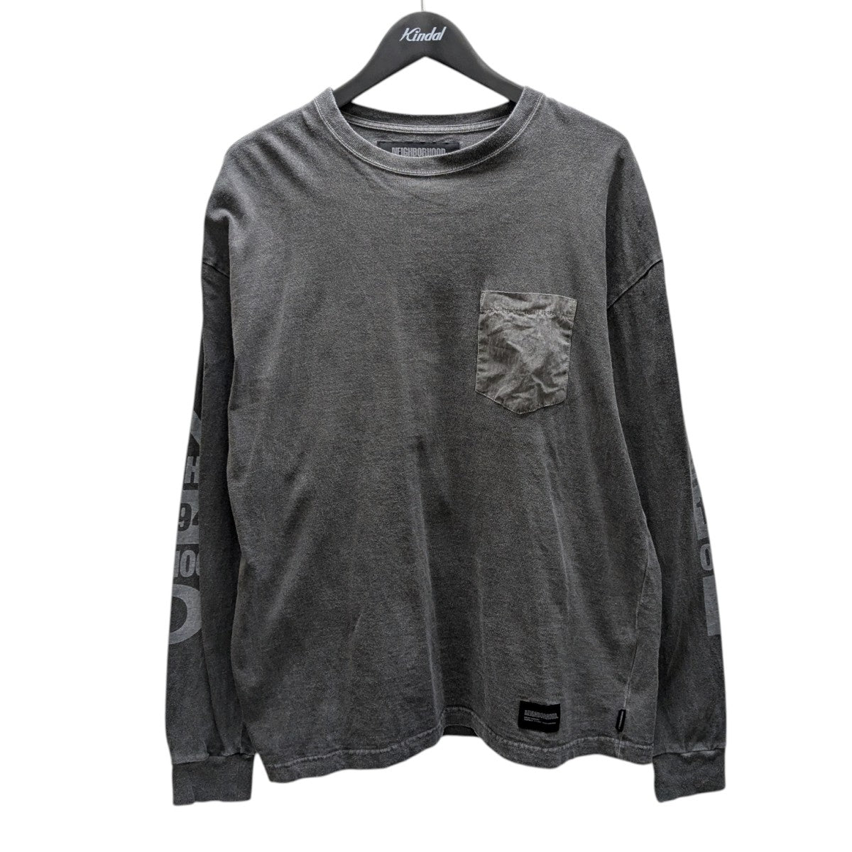 NEIGHBORHOOD PIGMENT DYED CREWNECK LS ロングスリーブカットソー 古着・中古-1枚目のアイテム画像