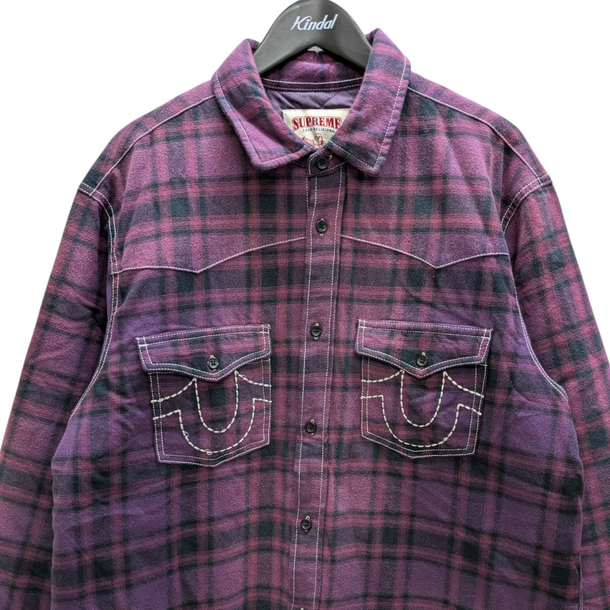 トップス Supreme True Religion Flannel Shirt M Supreme×TRUE RELIGION 25AWQuilted Lined Plaid Flannel Shirt