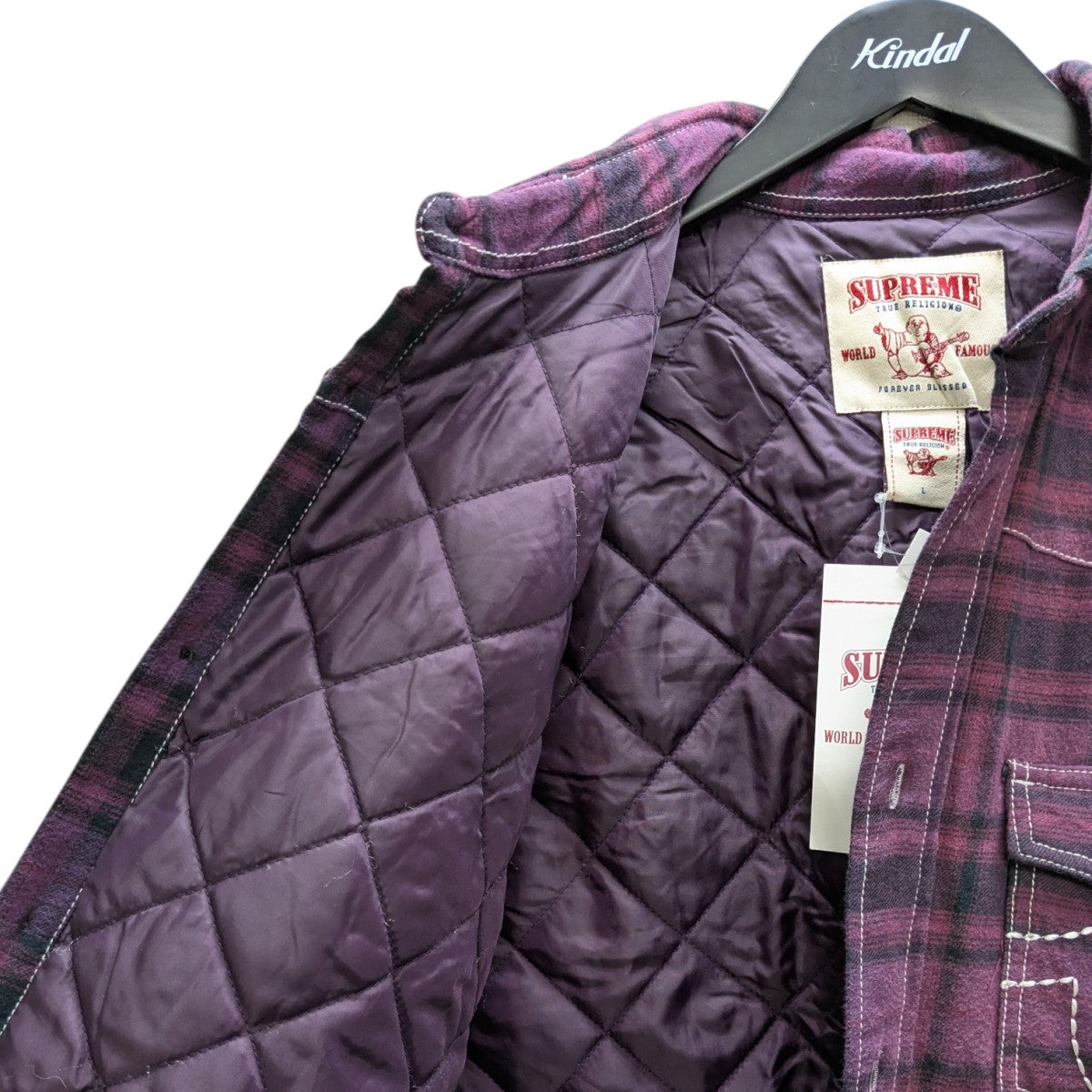 Supreme True Religion Flannel Shirt Sサイズ Supreme-True-Religion-Quilted-