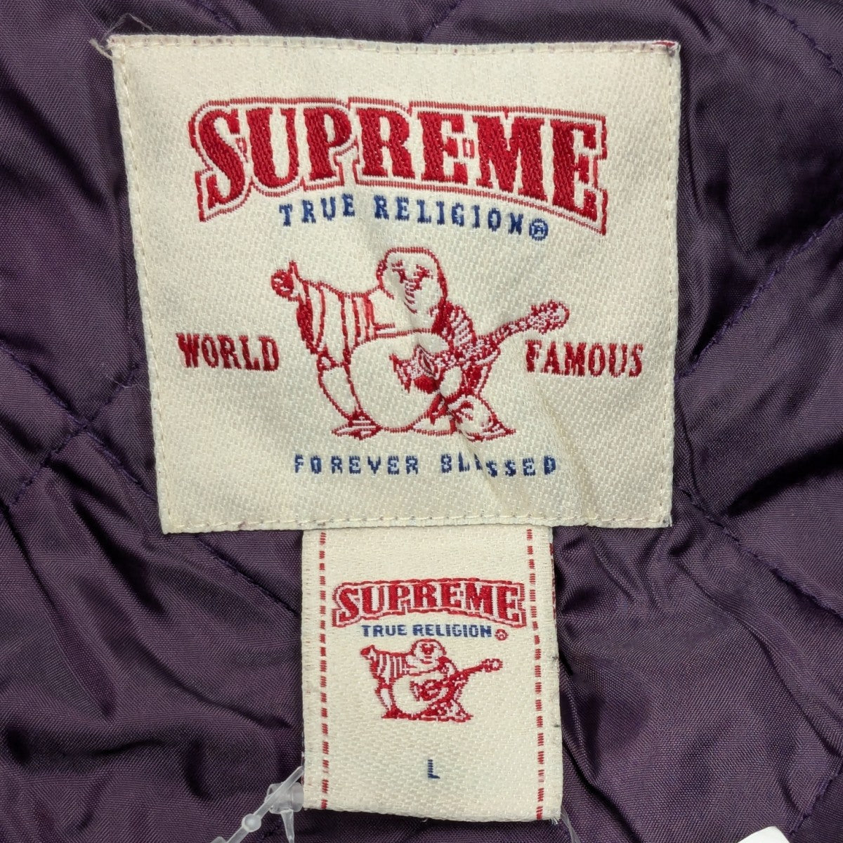 Supreme×TRUE RELIGION 25AWQuilted Lined Plaid Flannel Shirt