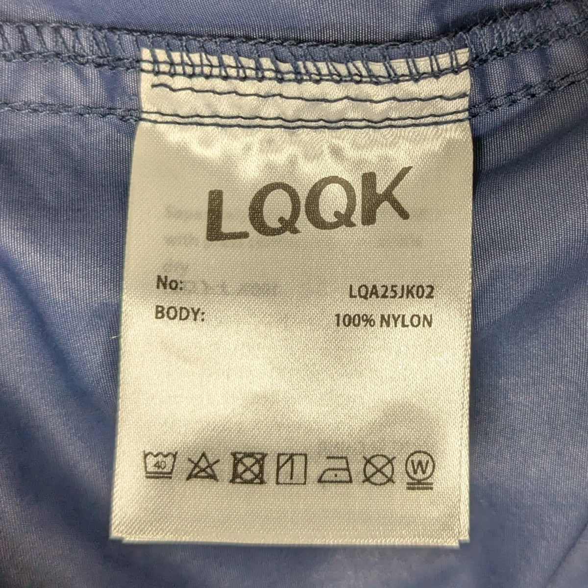 LQQK STUDIO NYLON ANORAK HOODIE ナイロンアノラックフーディ 古着・中古-8枚目のアイテム画像