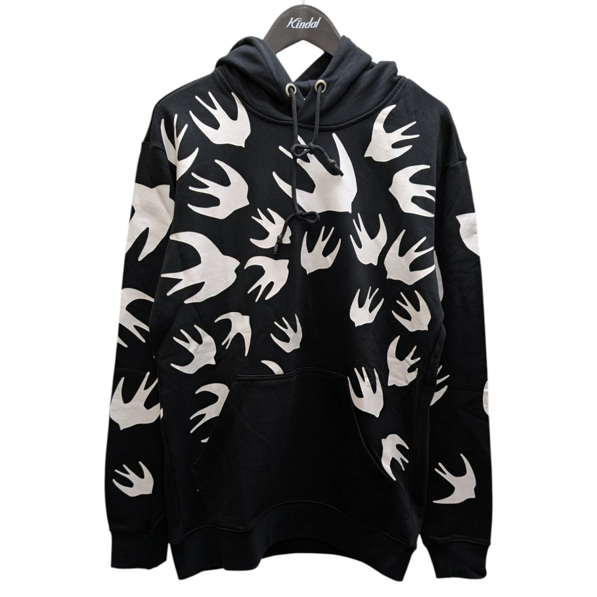 MCQ バードプリントフーディ 古着・中古-1枚目のアイテム画像