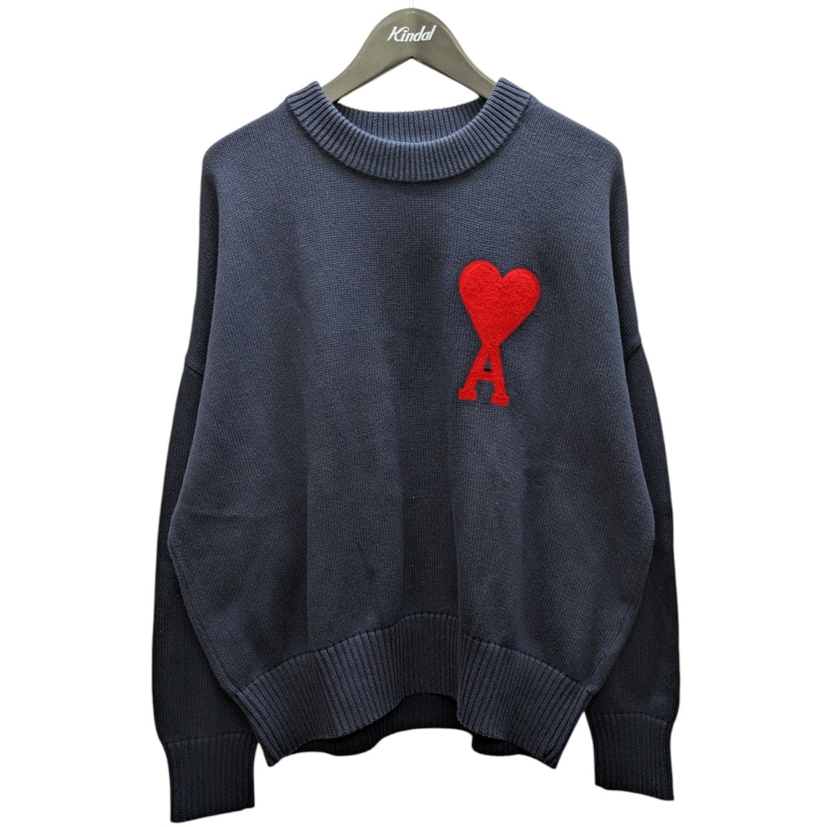 AMI Alexandre Mattiussi 胸ハートロゴニット 古着・中古-1枚目のアイテム画像