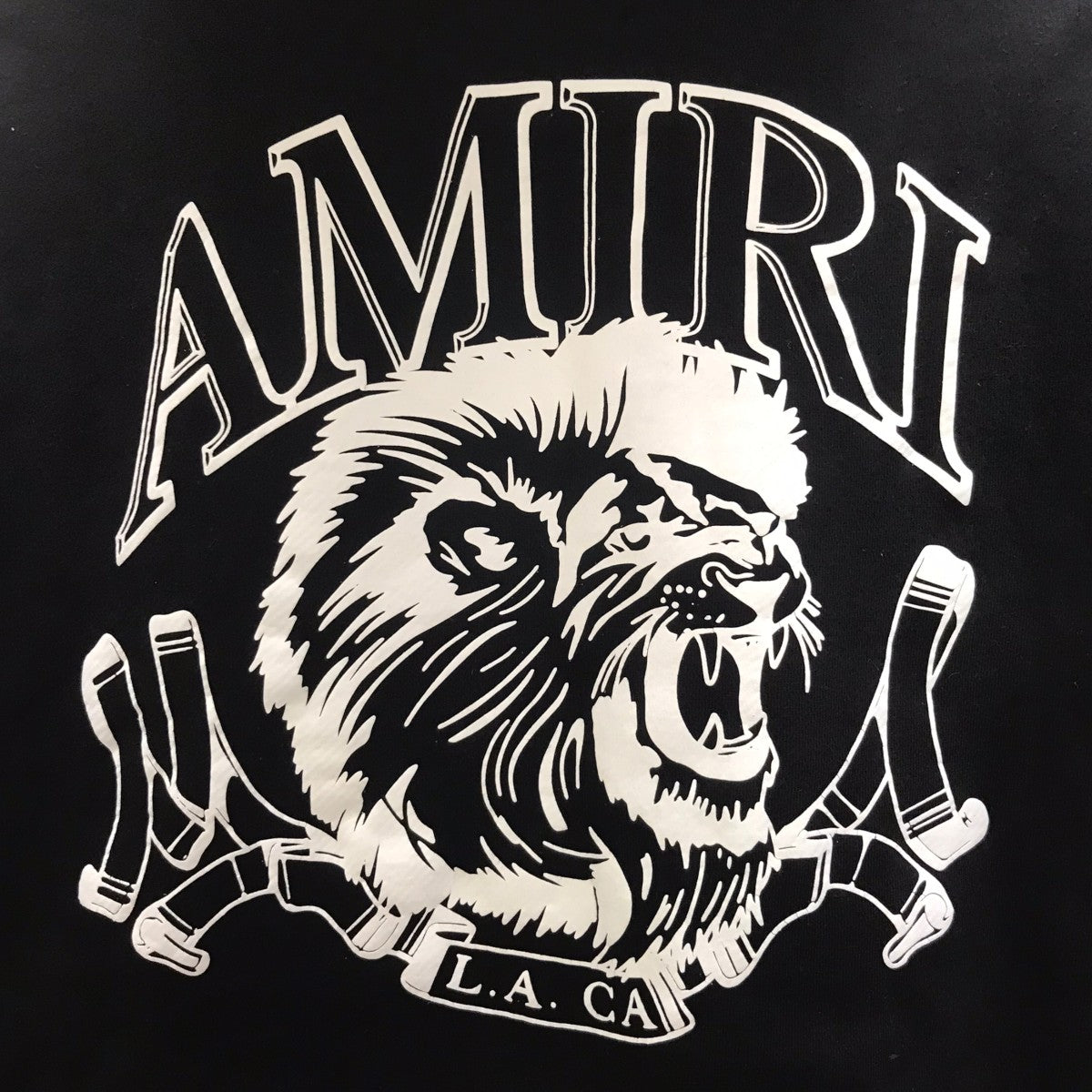 AMIRI 24AW Lion Outline Pullover Hoodie ライオンアウトライン フーディー 古着・中古-5枚目のアイテム画像