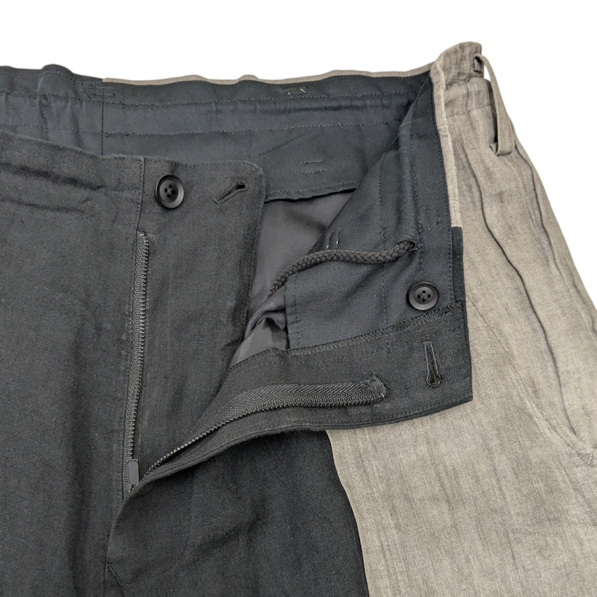 【新品未使用】ヨウジヤマモトプールオム　リンリネンパンツ　Size２ 中古・古着通販】Yohji Yamamoto pour homme (ヨウジヤマモト