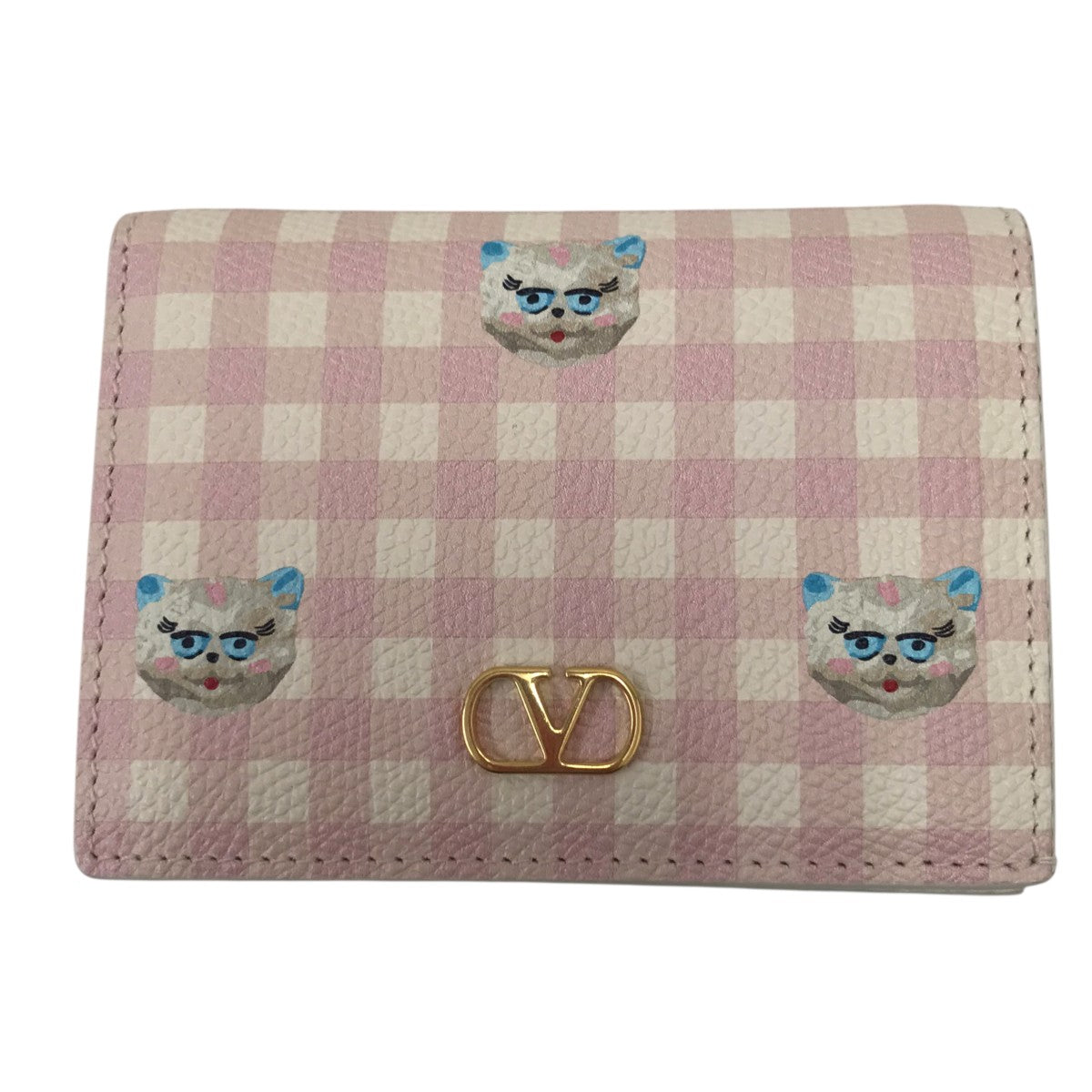 VALENTINO 2つ折り財布／Vロゴ シグネチャー プリント 古着・中古-2枚目のアイテム画像