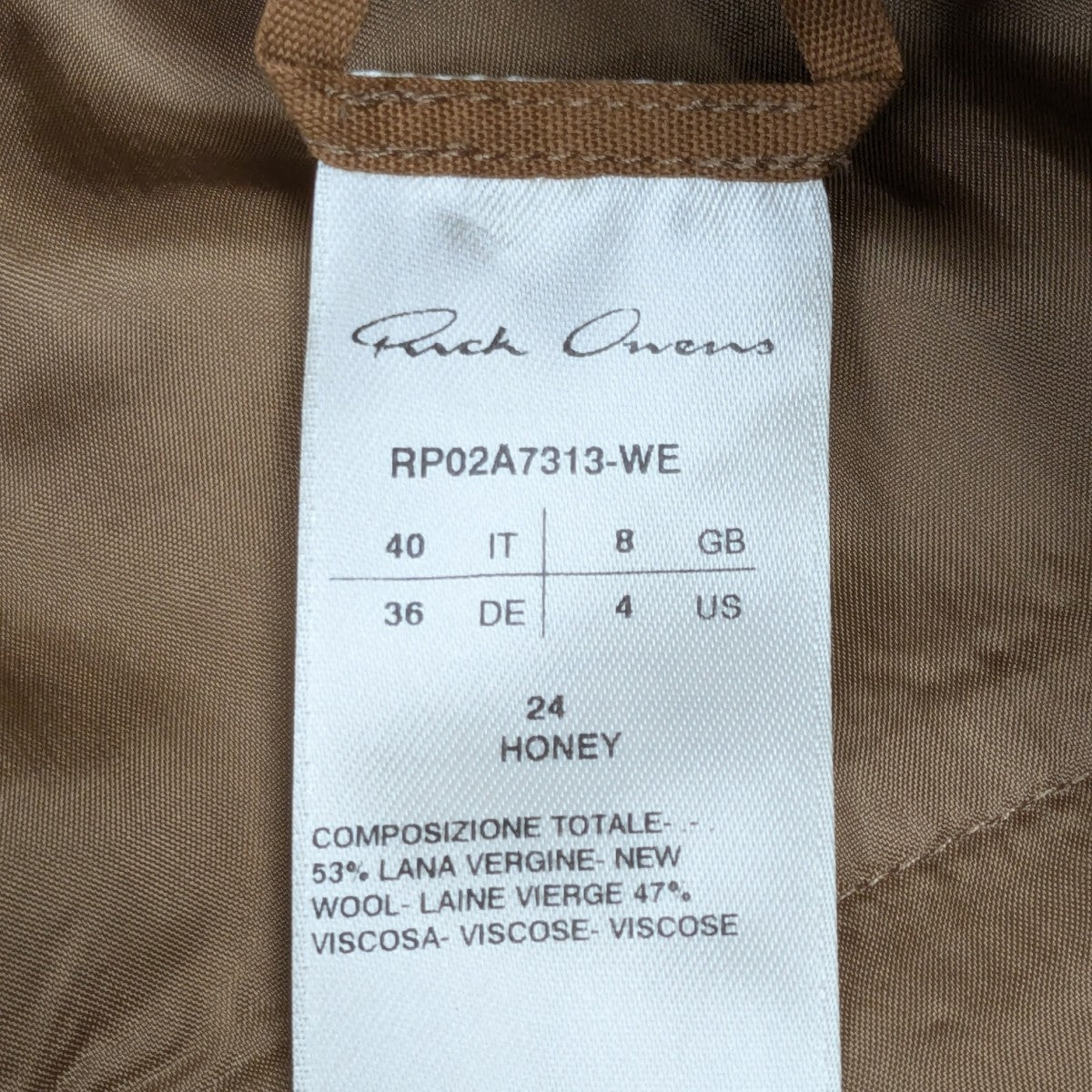 RICK OWENS ドローストリングパンツ 古着・中古-5枚目のアイテム画像
