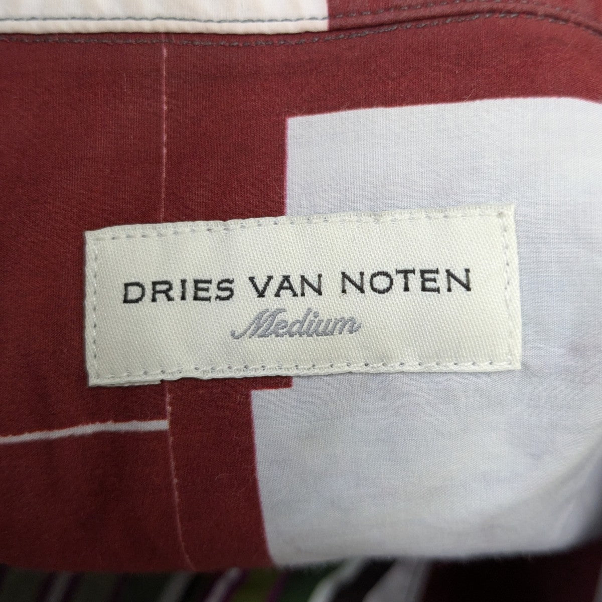 DRIES VAN NOTEN パッチワークシャツ 古着・中古-5枚目のアイテム画像