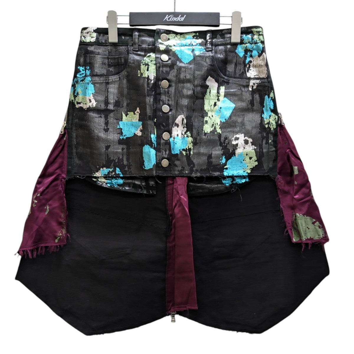 MAXIME BLACK ペイント加工スカート 古着・中古-1枚目のアイテム画像