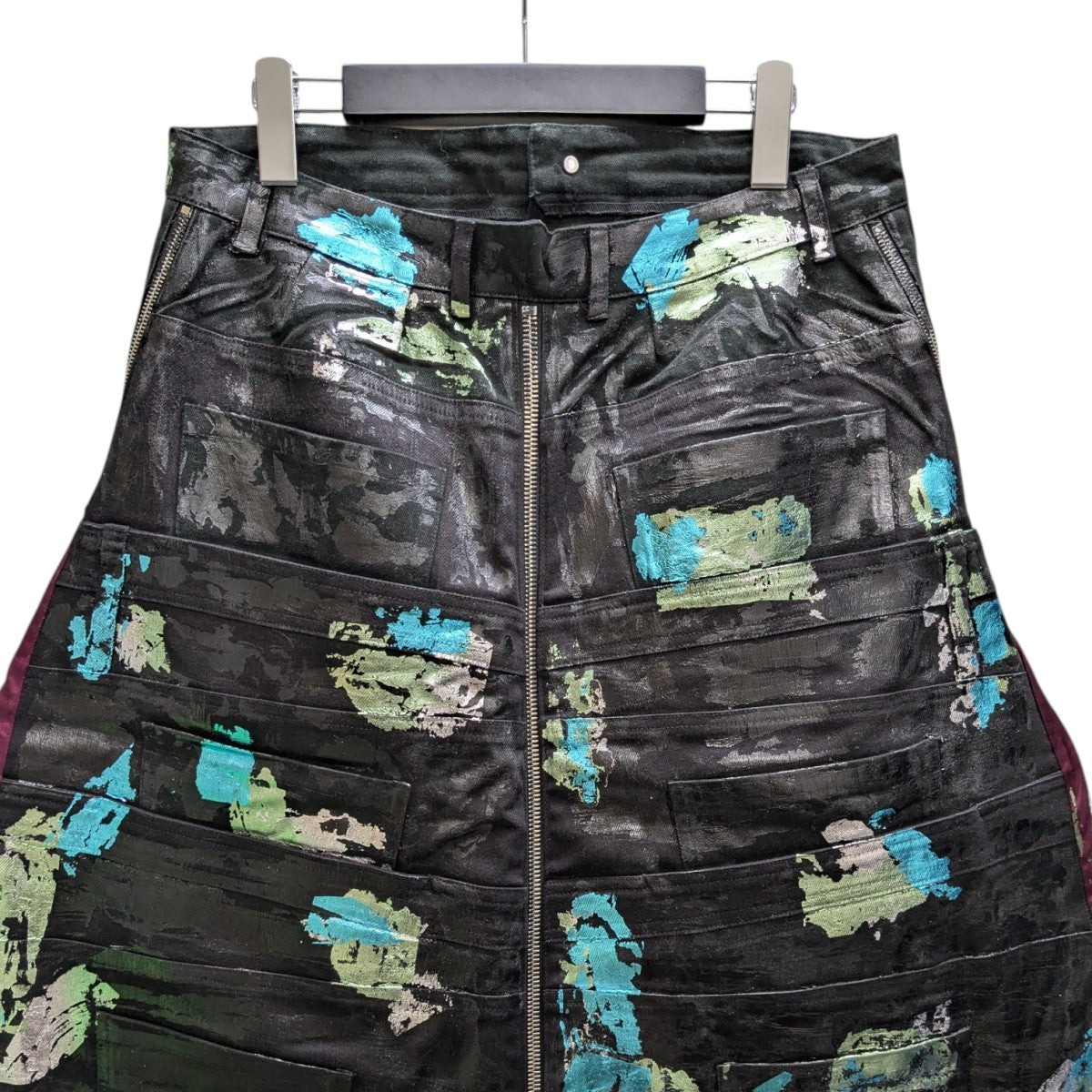 MAXIME BLACK ペイント加工スカート 古着・中古-4枚目のアイテム画像