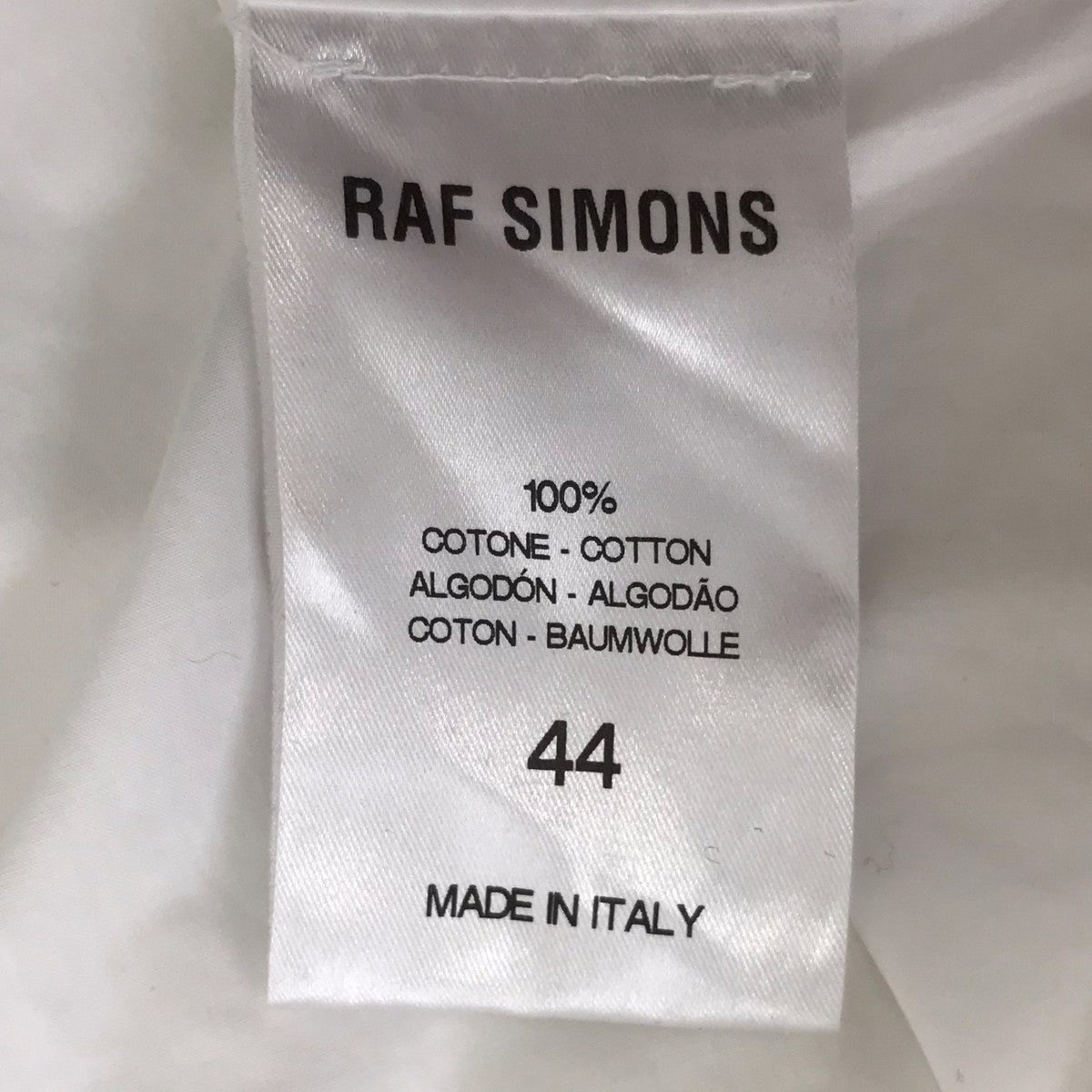 RAF SIMONS×philippe vandenberg バックプリントシャツ 古着・中古-8枚目のアイテム画像