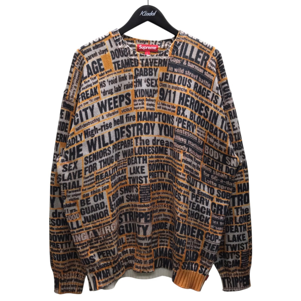 25FW Dash Snow Sweater総柄ニット
