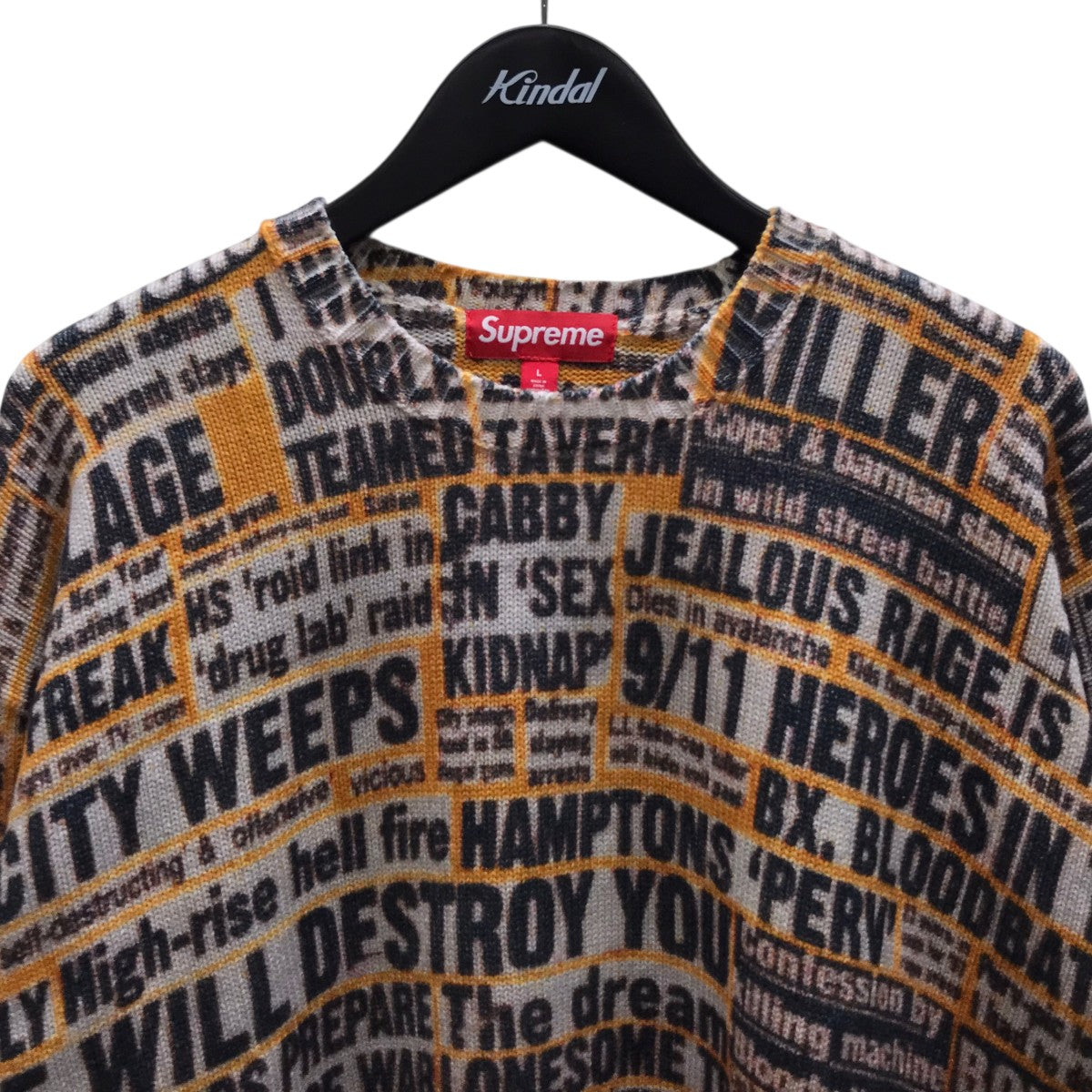 25FW Dash Snow Sweater総柄ニット