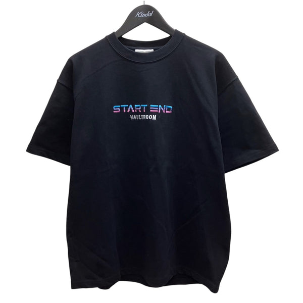 VAULT ROOM(ボルトルーム) フロント刺繍Tシャツ ブラック サイズ M