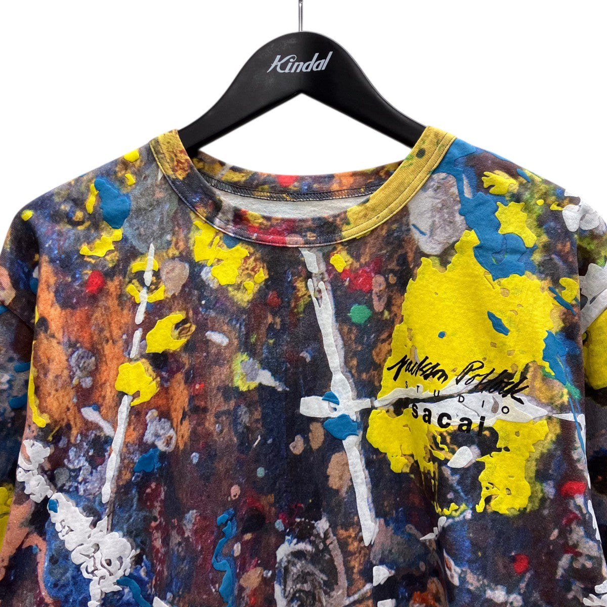 sacai サカイ マルチカラー アートプリント トップス sacai(サカイ) 半袖Tシャツ 19-0044S マルチカラー サイズ 4｜【公式