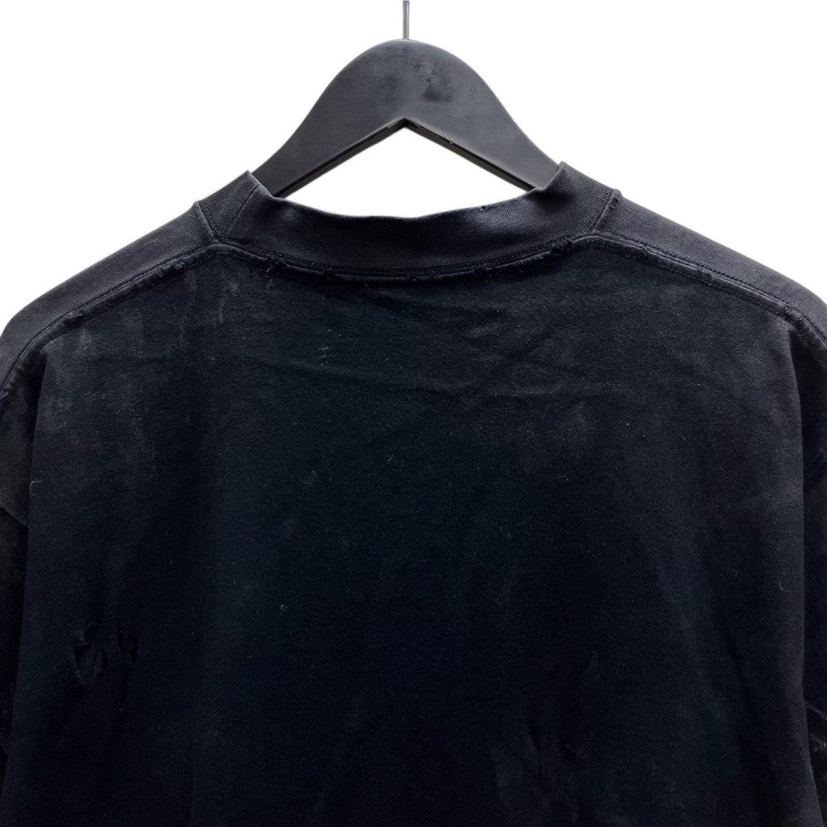 パリスムーンアップサイドダウン再構築ダメージ加工オーバーサイズTシャツ