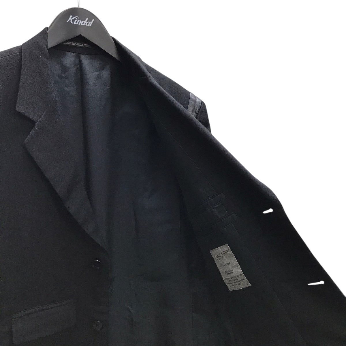 Yohji Yamamoto pour homme 09SS BORN TO KILL レザー切替テーラードジャケット 古着・中古-8枚目のアイテム画像