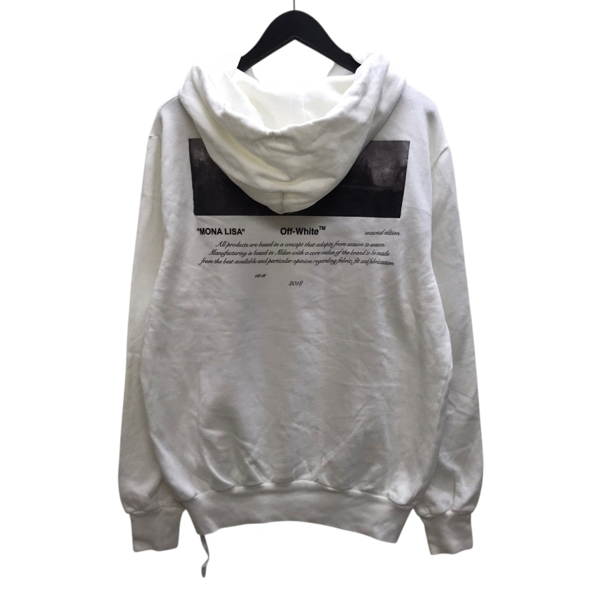 OFFWHITE For All 04 Monalisa Hoodie プリントフーディ 古着・中古-2枚目のアイテム画像