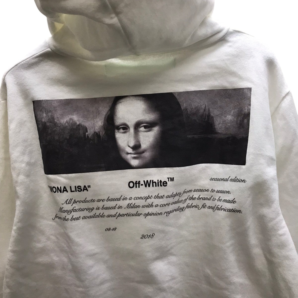 OFFWHITE For All 04 Monalisa Hoodie プリントフーディ 古着・中古-4枚目のアイテム画像