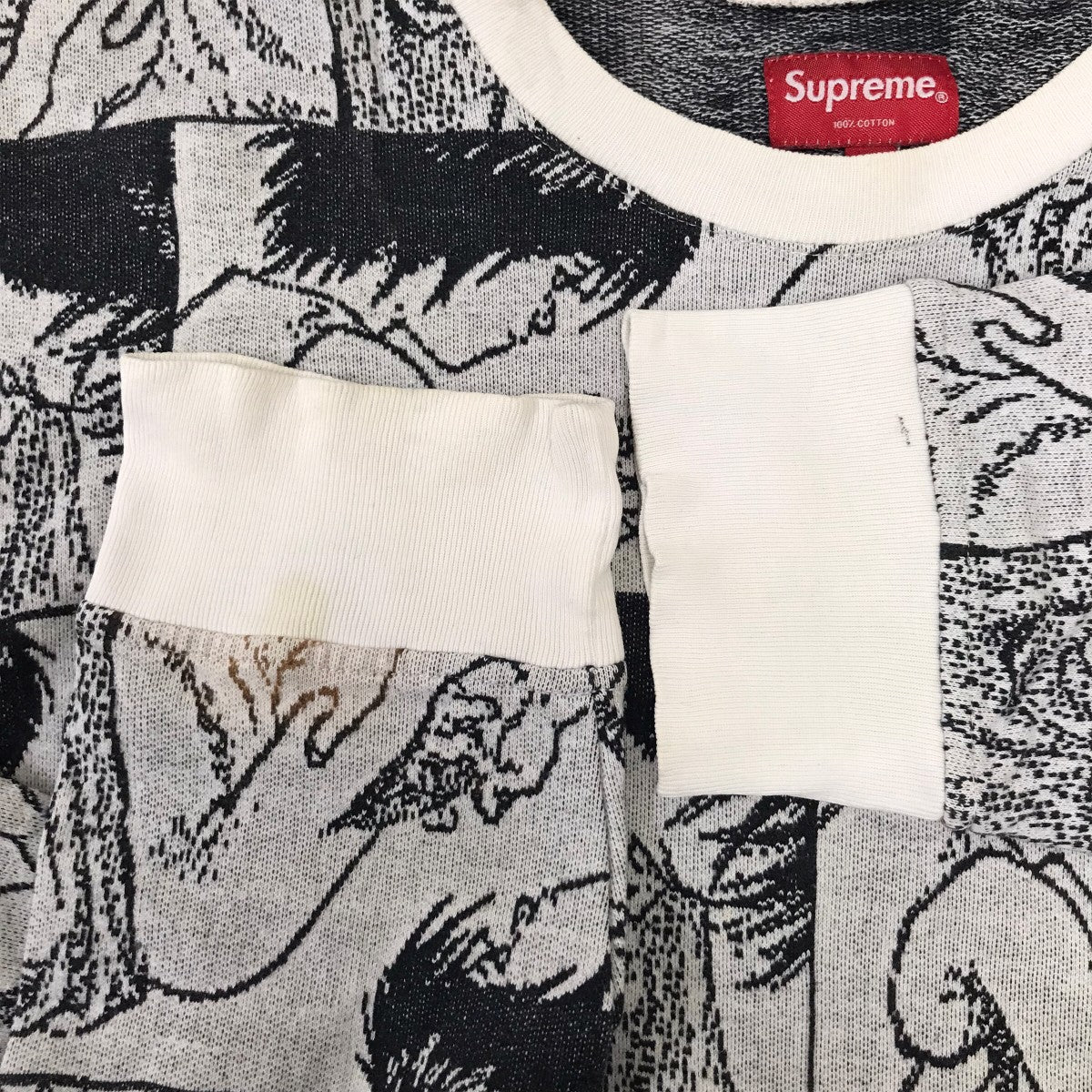 Supreme×AKIRA Syringe Jacquard総柄ニット 古着・中古-7枚目のアイテム画像