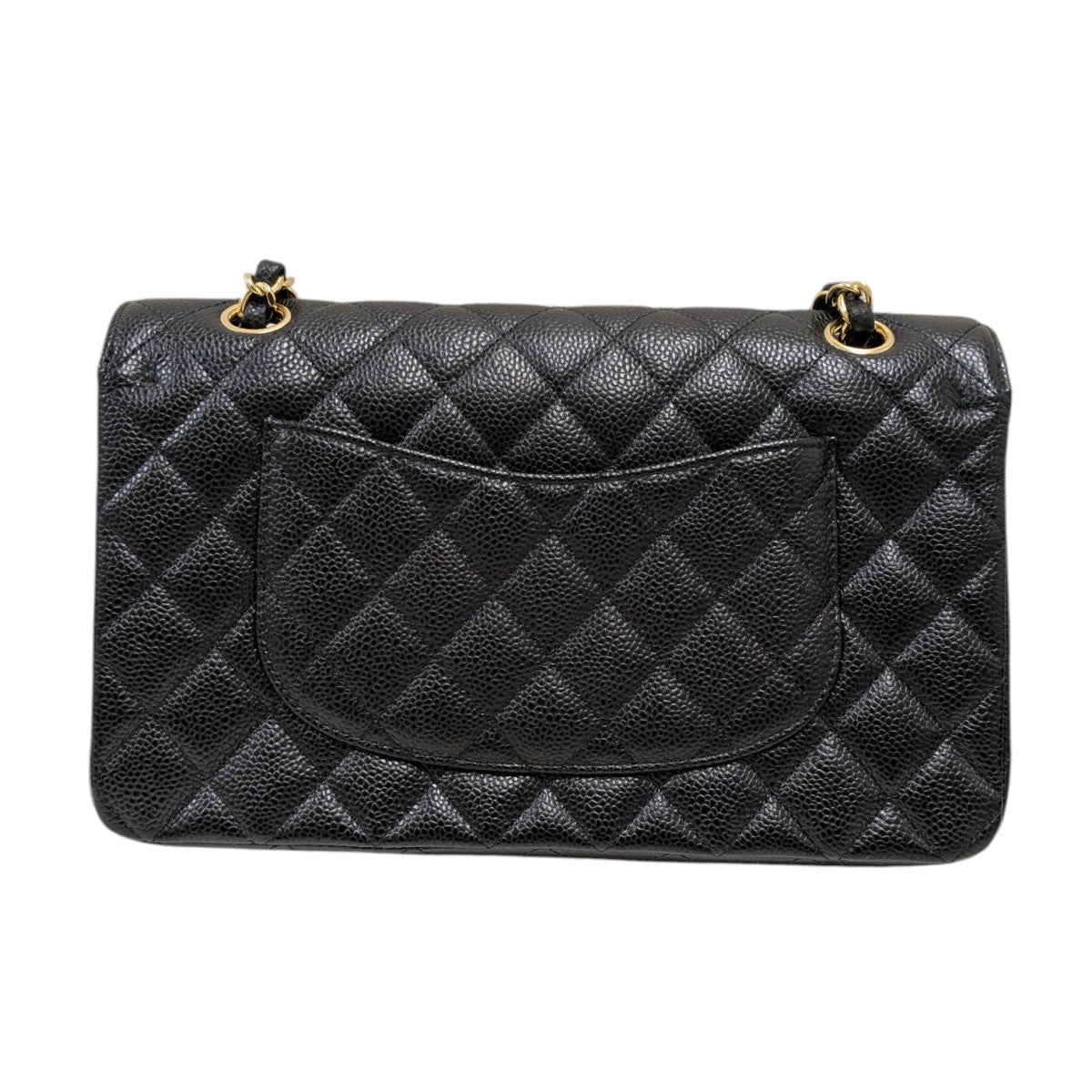 CHANEL 17年製ショルダーバッグ／マトラッセ25 キャビアスキン チェーンショルダーバッグ 古着・中古-4枚目のアイテム画像