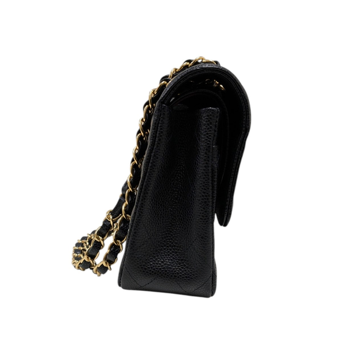 CHANEL 17年製ショルダーバッグ／マトラッセ25 キャビアスキン チェーンショルダーバッグ 古着・中古-5枚目のアイテム画像