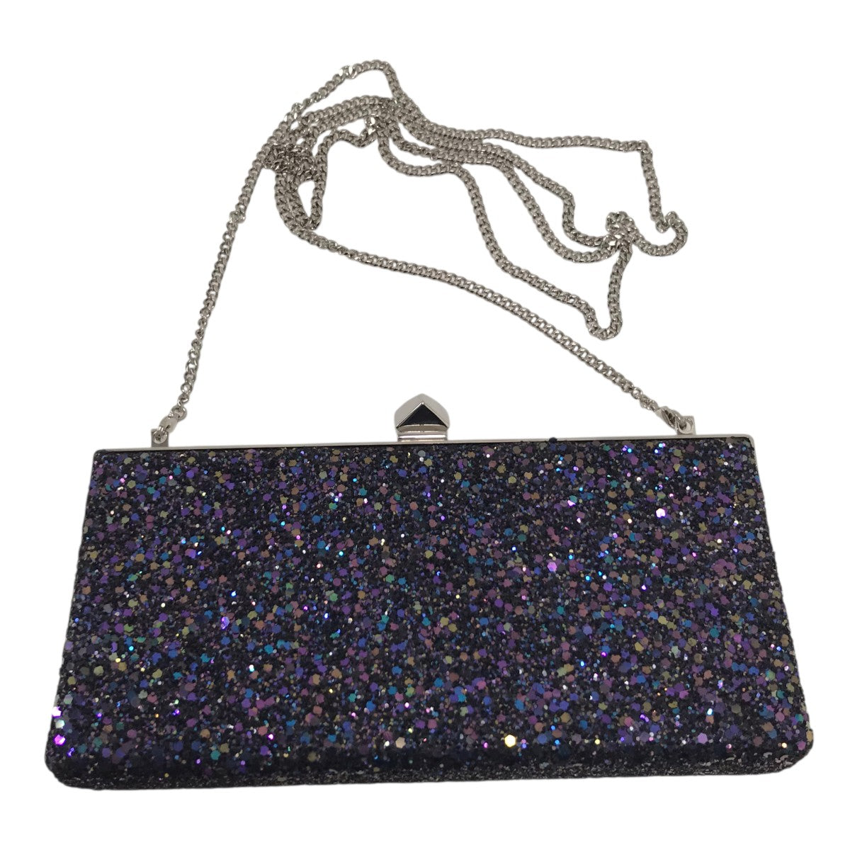JIMMY CHOO グリッターチェーンバッグ 古着・中古-1枚目のアイテム画像