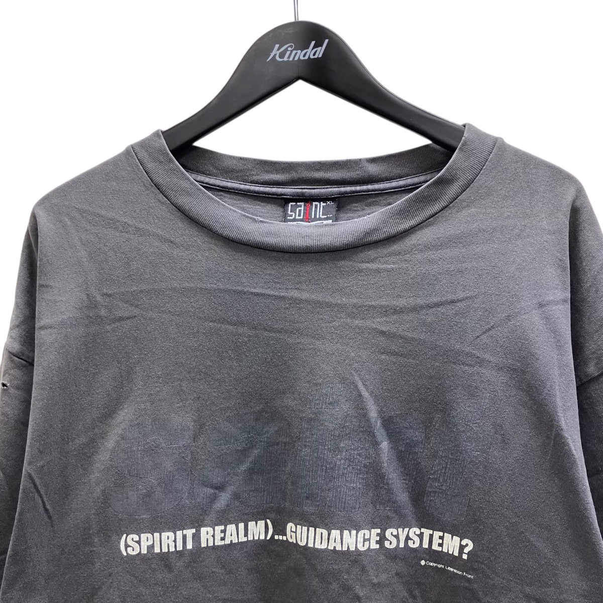 T SHIRT SM-S23-0000-006ユーズド加工プリントTシャツ