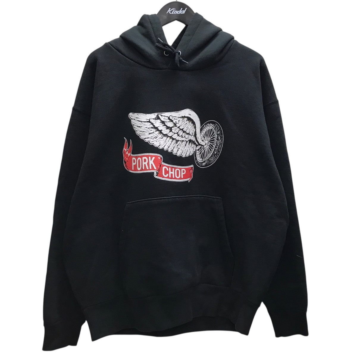 SWEAT HOODED FLYING WEEL Pプリントフーディ