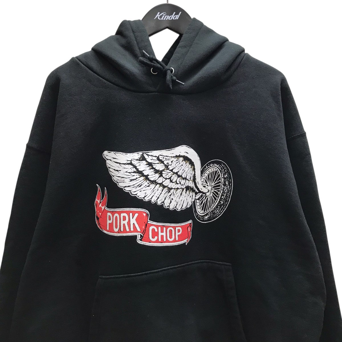 SWEAT HOODED FLYING WEEL Pプリントフーディ