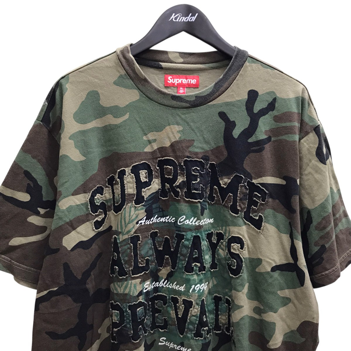 Supreme FW25Always Prevail S S Topカモ柄ロゴ柄Tシャツ 古着・中古-2枚目のアイテム画像