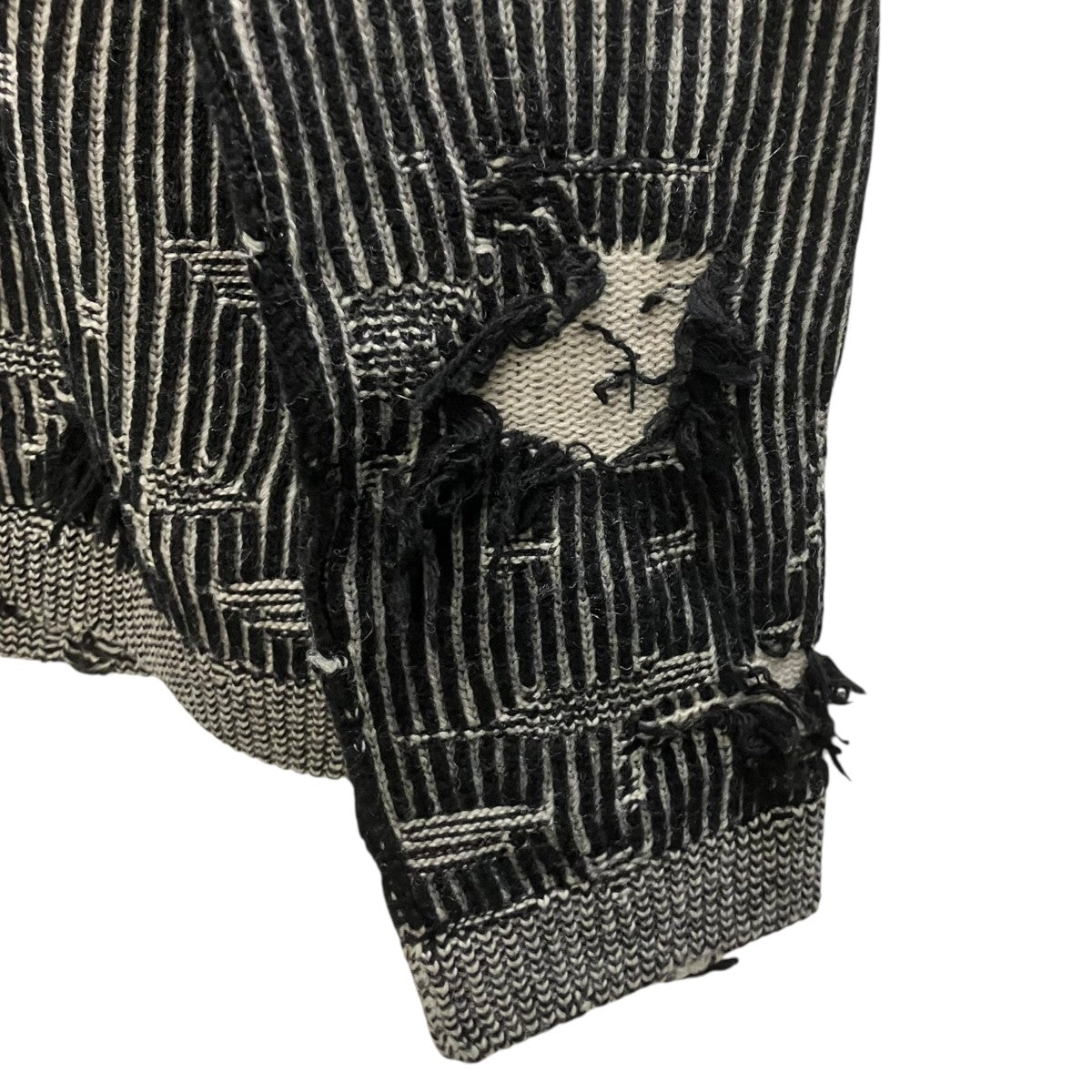 MM6 Maison Margiela Gauge 7 Zip Up Cardigan ウールジップアップニット 古着・中古-3枚目のアイテム画像