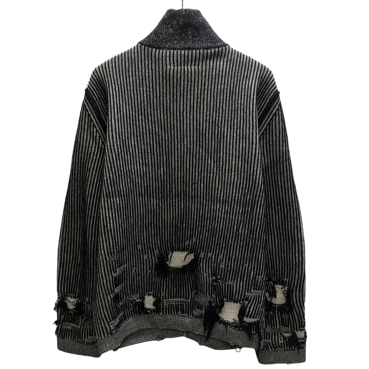MM6 Maison Margiela Gauge 7 Zip Up Cardigan ウールジップアップニット 古着・中古-4枚目のアイテム画像