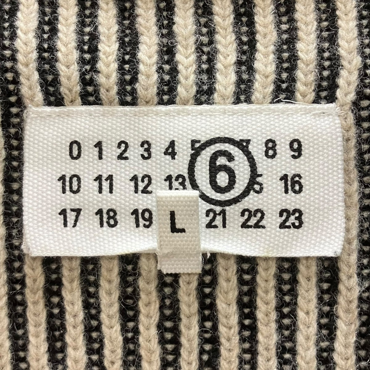MM6 Maison Margiela Gauge 7 Zip Up Cardigan ウールジップアップニット 古着・中古-5枚目のアイテム画像