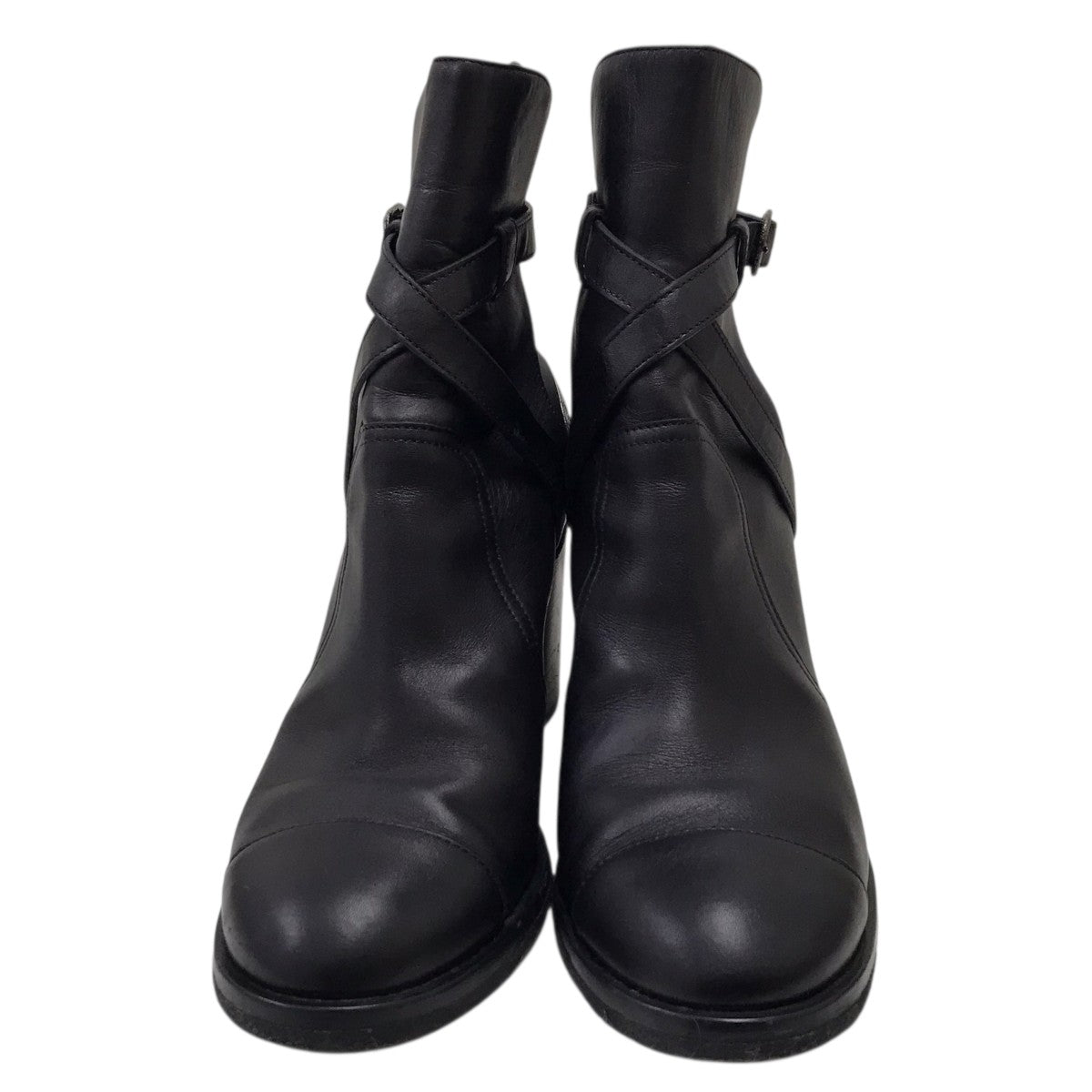 CHANEL ロゴショートブーツ 古着・中古-2枚目のアイテム画像