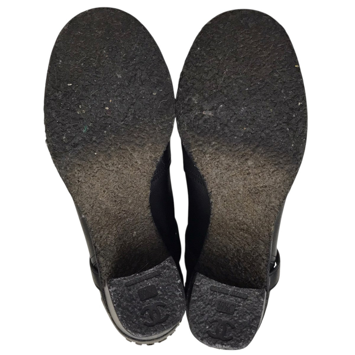 CHANEL ロゴショートブーツ 古着・中古-5枚目のアイテム画像