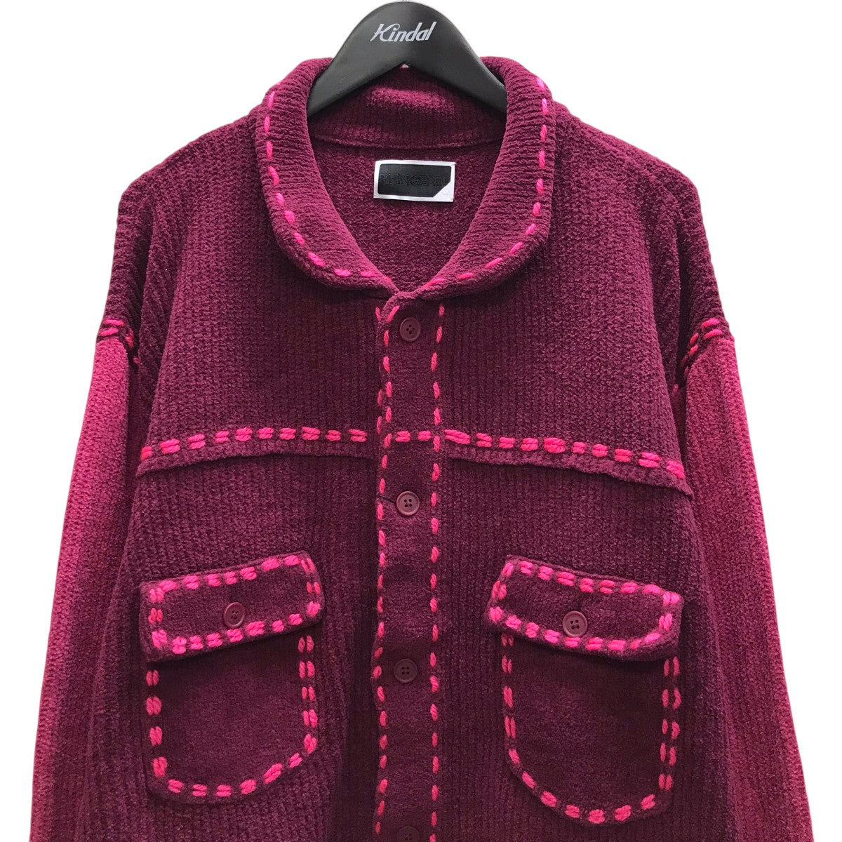 PG1 KNIT ステッチニットカーディガン