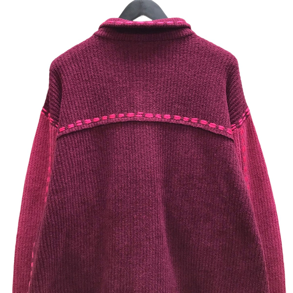 PG1 KNIT ステッチニットカーディガン