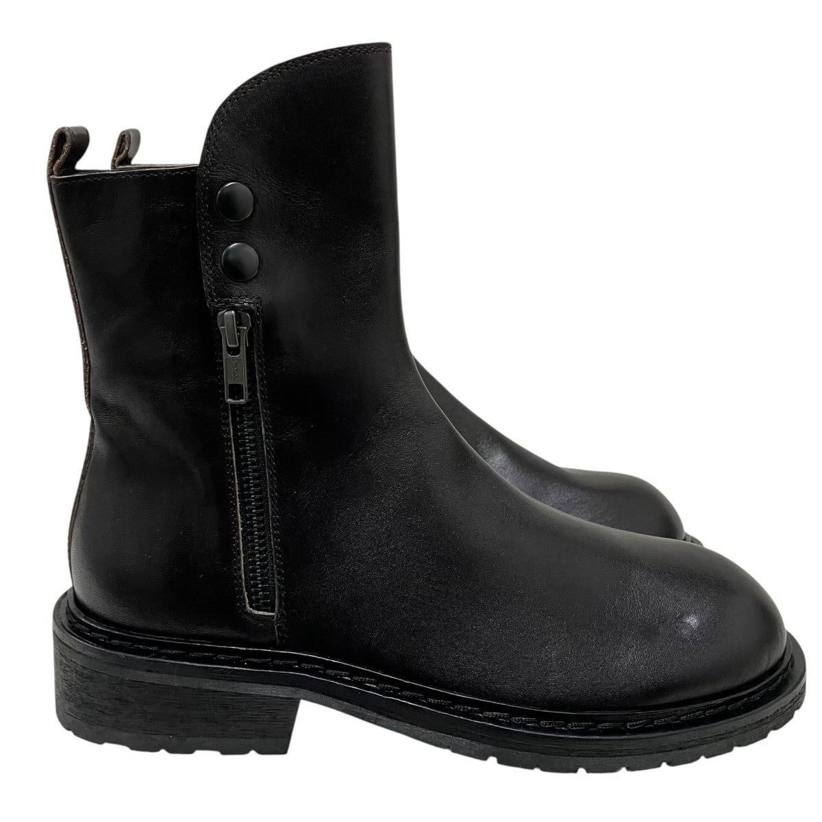 ANN DEMEULEMEESTER サイドジップブーツ ANN DEMEULEMEESTER(アンドゥムルメステール) サイドジップブーツ