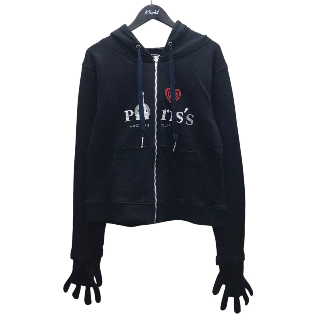DINOWORKS Paris Zip Up Hoodie グローブジップパーカー 古着・中古-1枚目のアイテム画像