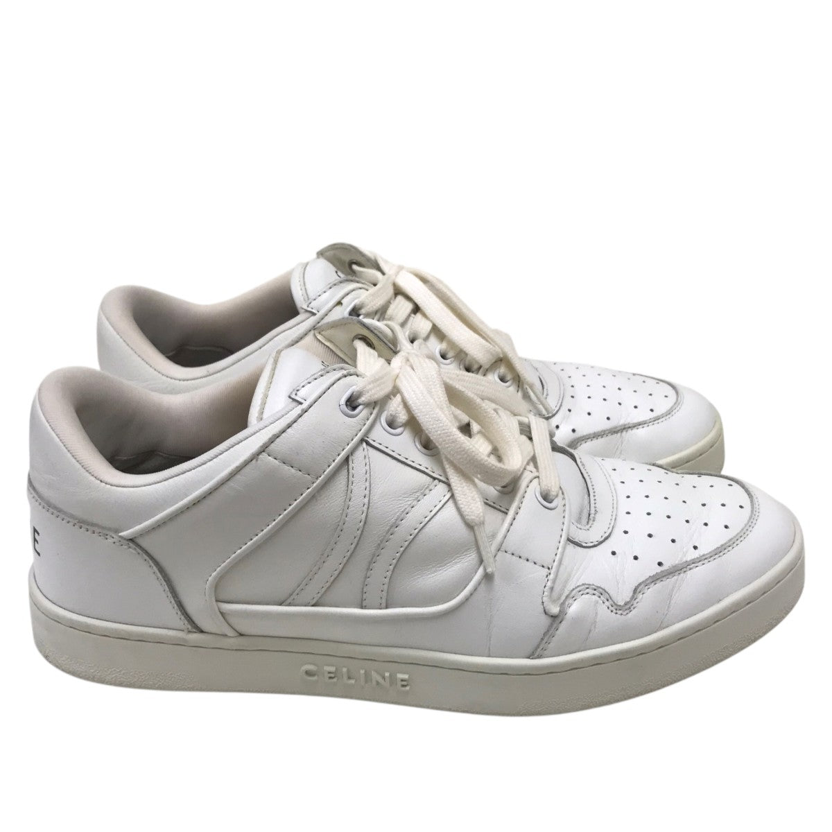 CELINE(セリーヌ) ローカットスニーカー MU 1220 ホワイト サイズ 42