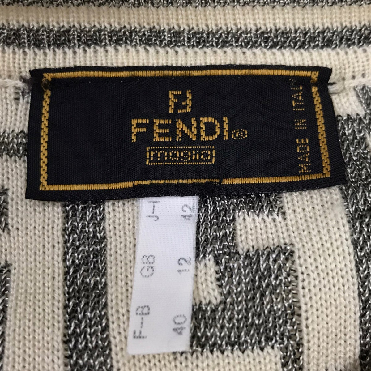 FENDI(フェンディ) 半袖カットソー ホワイト サイズ 42｜【公式
