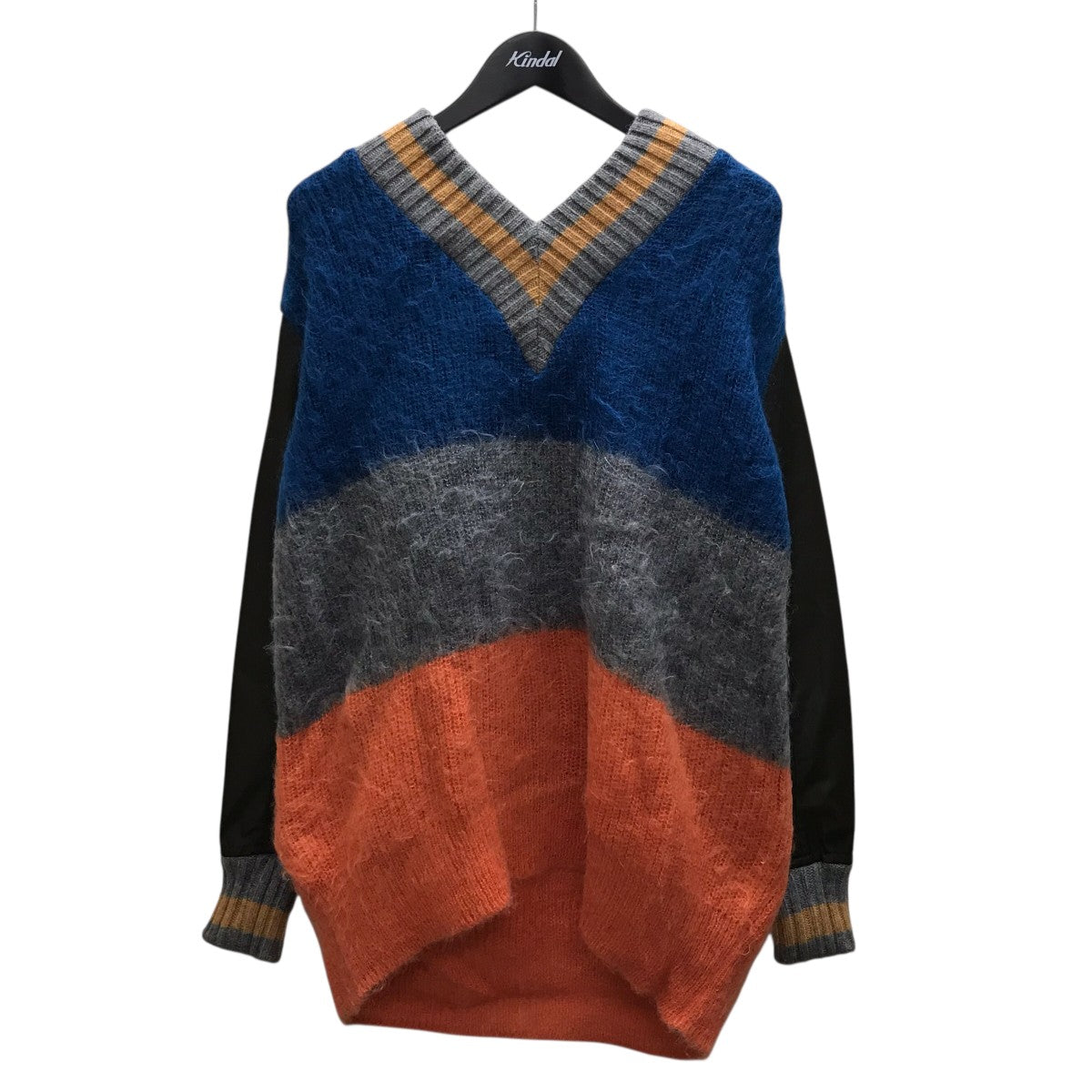 KOLOR(カラー) ドッキングモヘヤ混ニットセーター 20WCL-N03316 マルチ