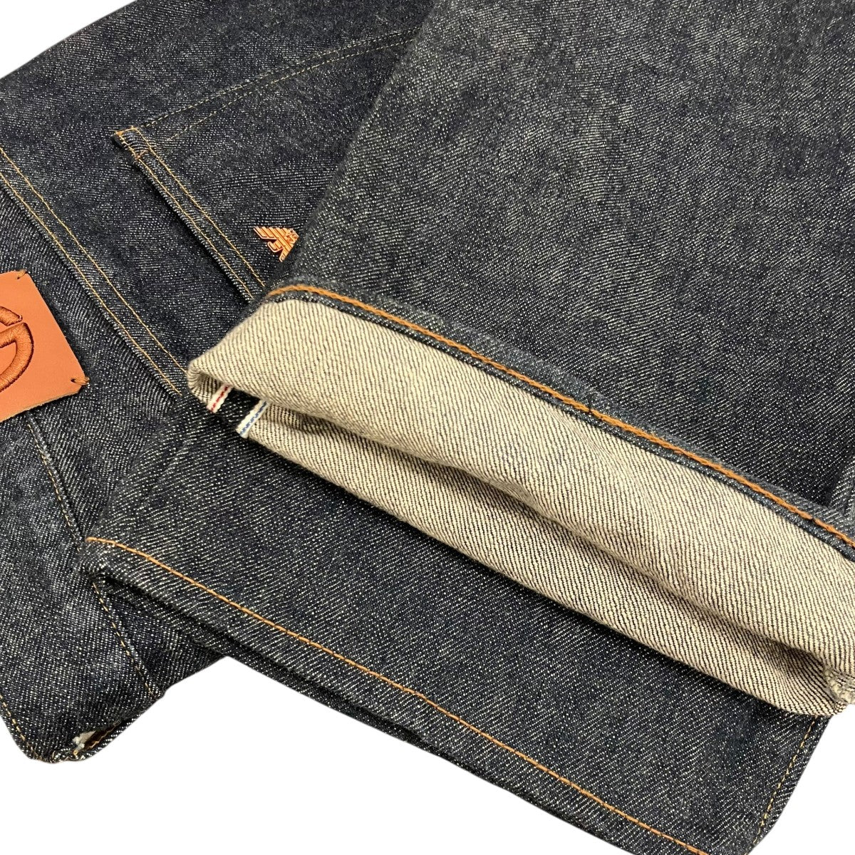GIORGIO ARMANI(ジョルジオ・アルマーニ) ロゴ金具 デニムパンツ3GSJ67