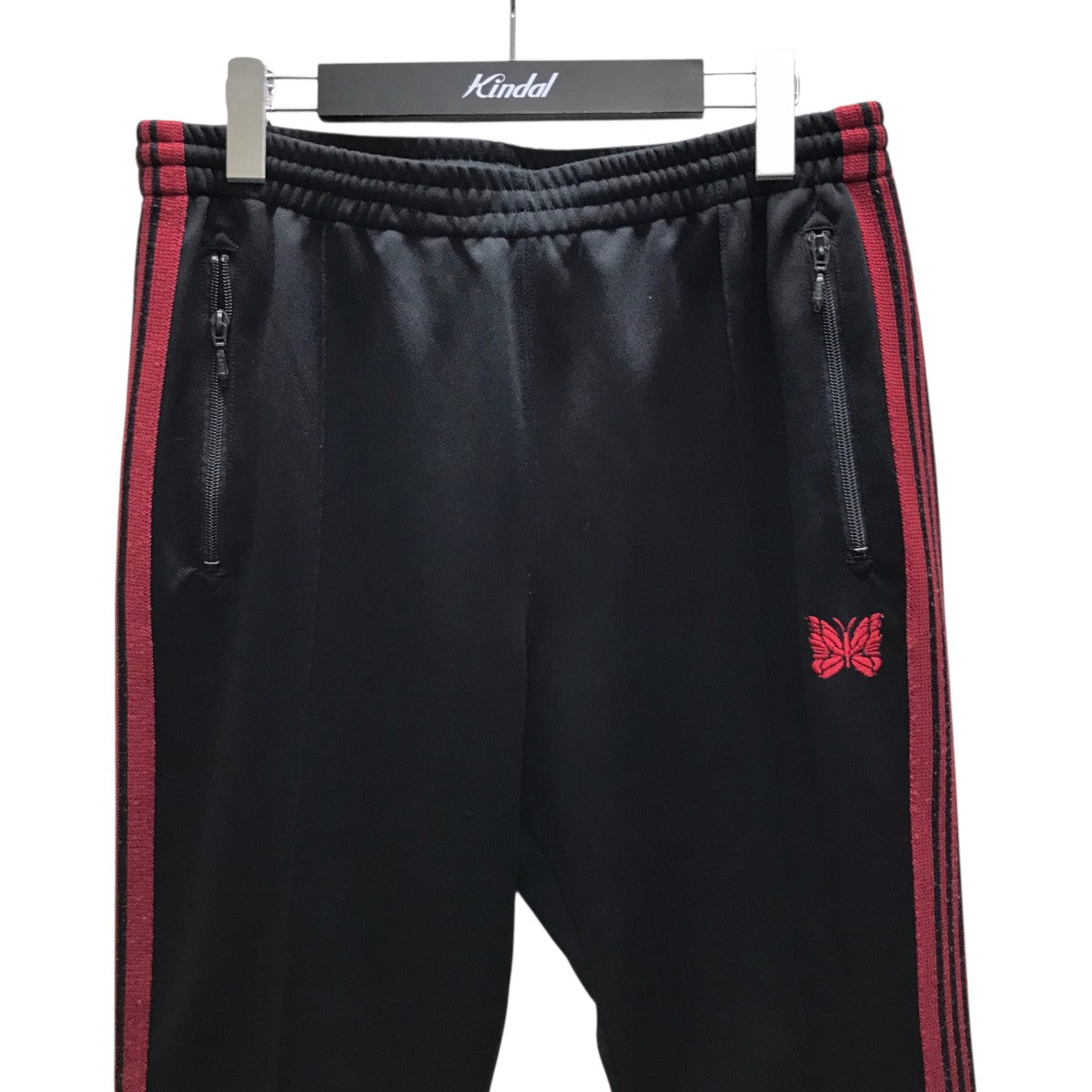 Needles(ニードルズ) トラックパンツ DI153 ブラック×レッド サイズ M