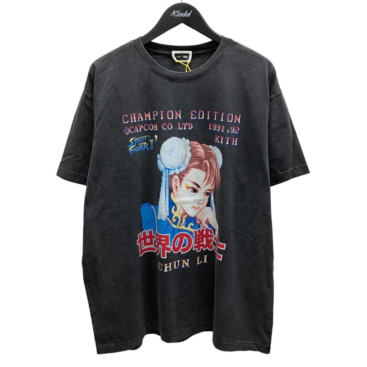 Chun Li Champion Edition Vintage Teeヴィンテージ加工プリントTシャツ
