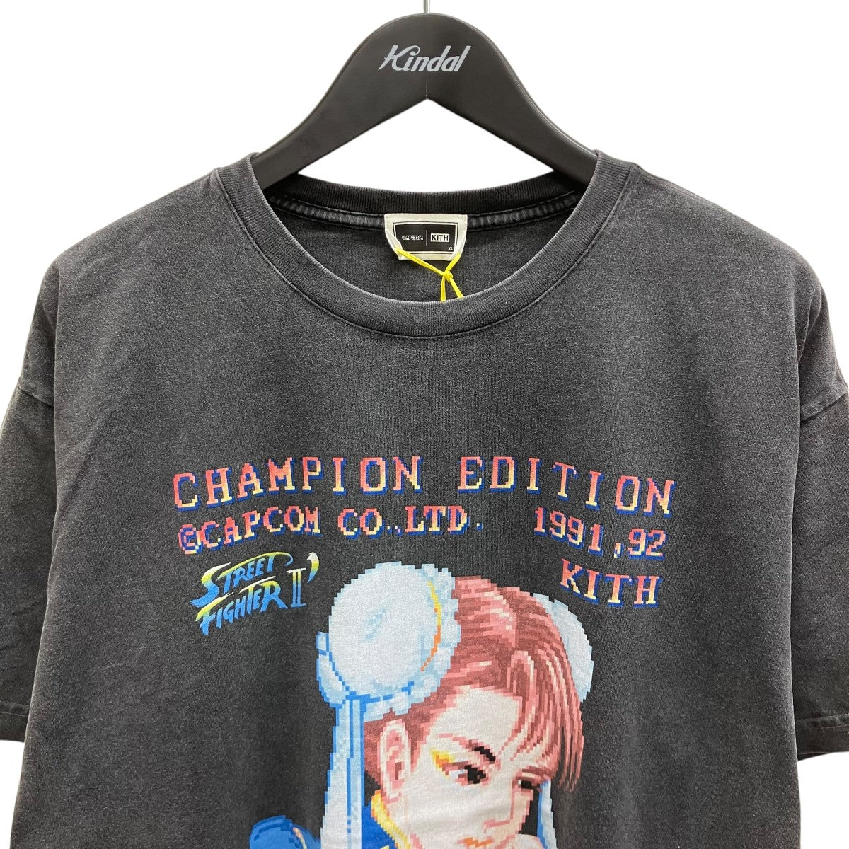 Chun Li Champion Edition Vintage Teeヴィンテージ加工プリントTシャツ
